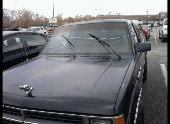 String goes along way when your wiper blade motor goes out