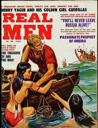 Real men rescue women in the ocean
