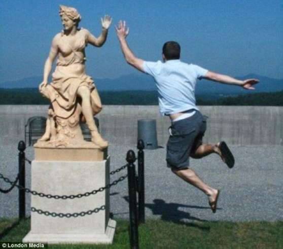 Humans Improving Classic Statues