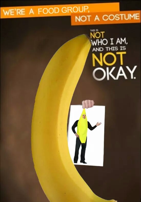 If your gonna be a banana, don't look like this guy, Banana's arn't bitches.