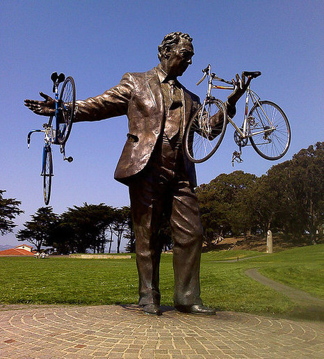 If loosing your bike to a statue isn't a good enough reason to stop drinking I don't know what is
