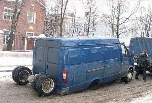 The Van Got Tired Of Being Pushed Around