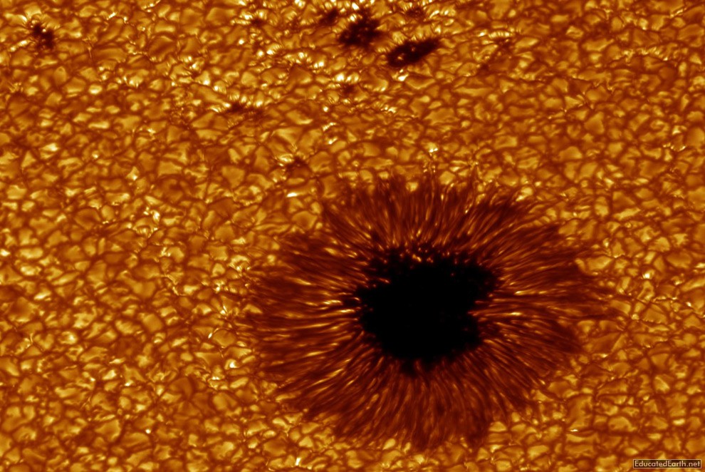 Sunspot in H-Alpha Wavelength 