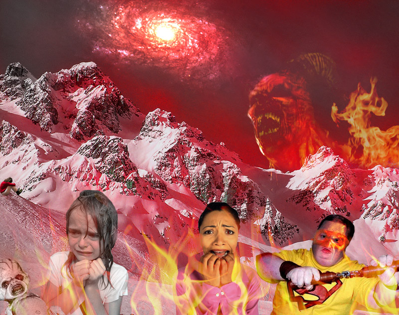 A photoshop interpretation of Hell.
