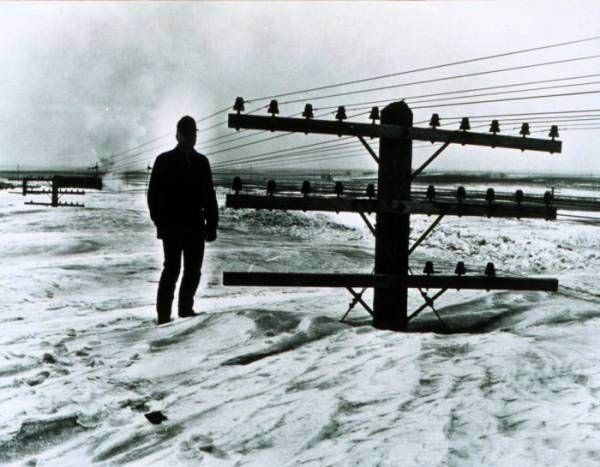 winter north dakota blizzard 1966