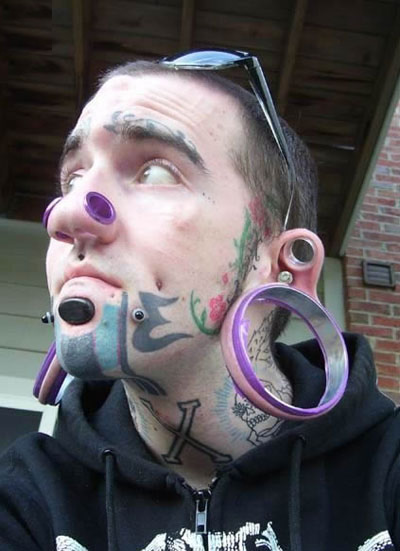 One Man's Extreme Face Modifications