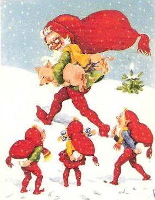 Bizarre Vintage Christmas Cards