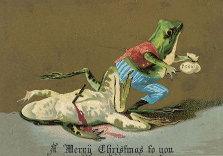 Bizarre Vintage Christmas Cards