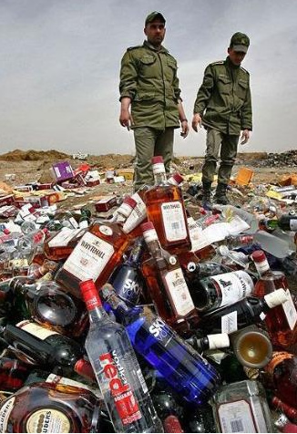 Police Destroy Tons of Alcohol