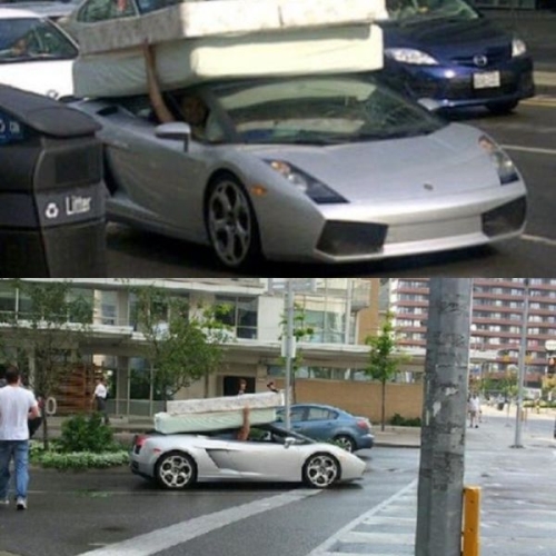 This is how you save money to afford a Lamborghini.