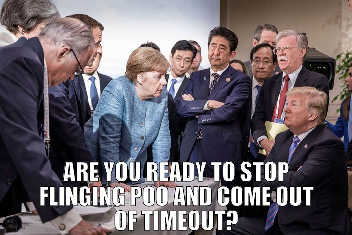 ARE YOU READY TO STOP FLINGING POO AND COME OUT OF TIMEOUT?