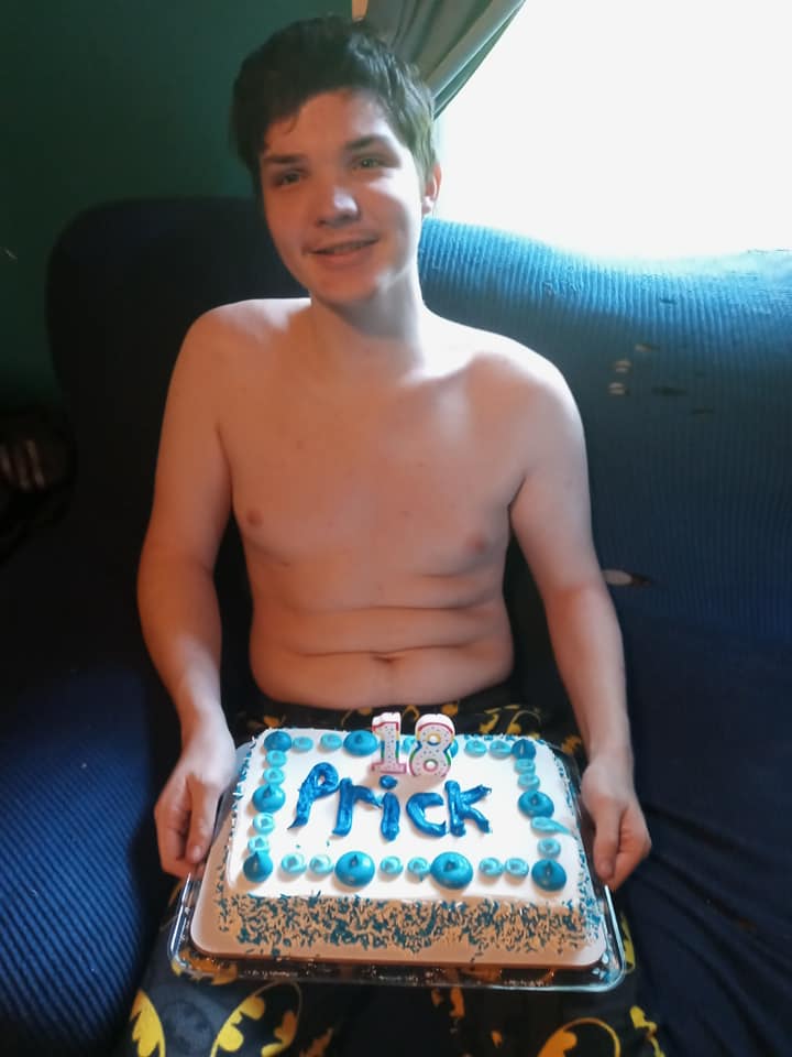 So my friend's son turned 18, and this was his cake.