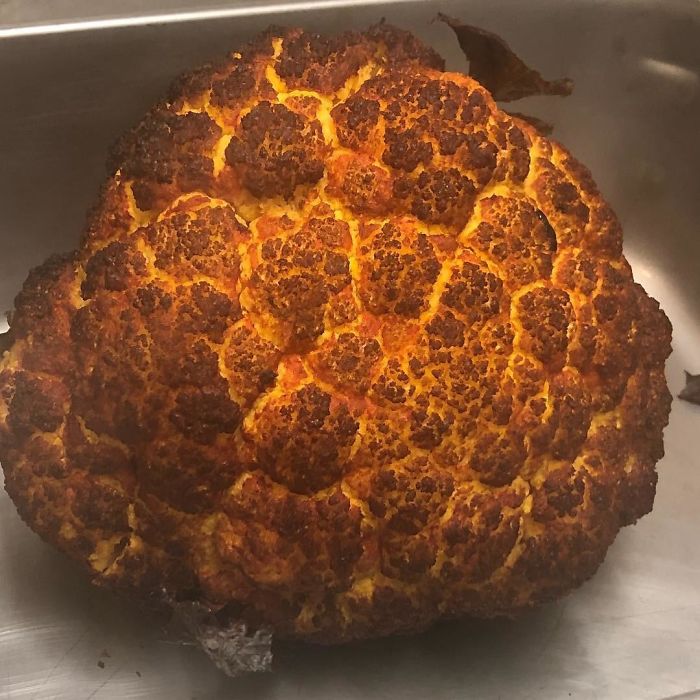 smoked cauliflower looks like explosion