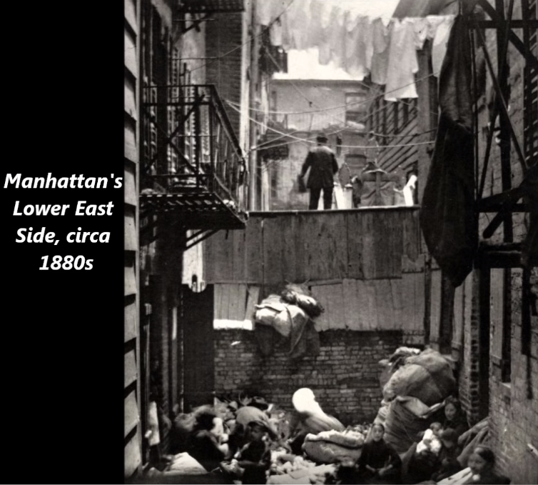 new york slums 1800s - Manhattan's Lower East Side, circa 1880s