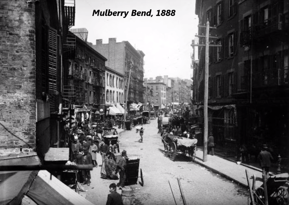 new york city in 1890 - Mulberry Bend, 1888