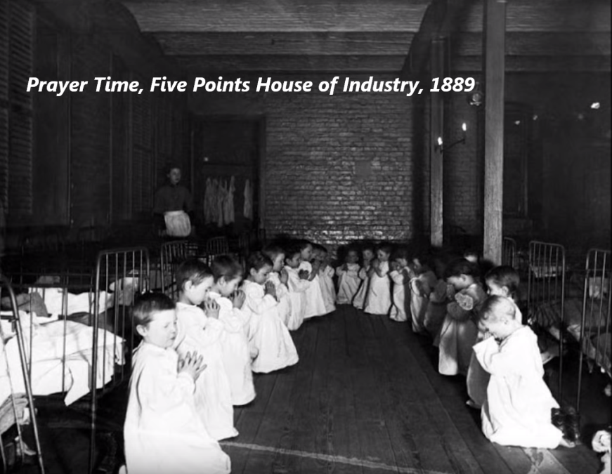 jacob riis prayer time in the nursery - Prayer Time, Five Points House of Industry, 1889