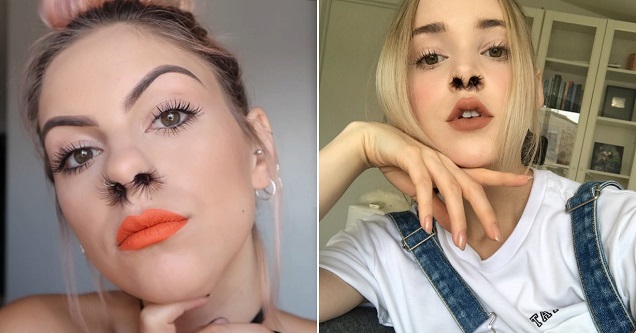instagram trends - nose hair extensions