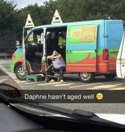 scooby doo van funny - Daphne hasn't aged well