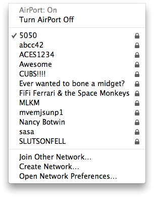 Funny Wifi Network Names