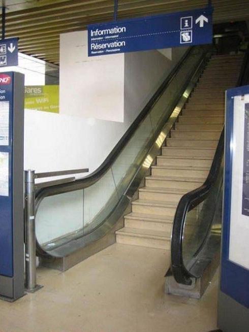 This damn escalator is never working.
