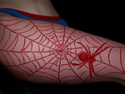 carving spider web scarification