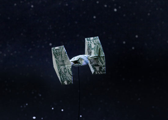 Star Wars and Star Trek origami