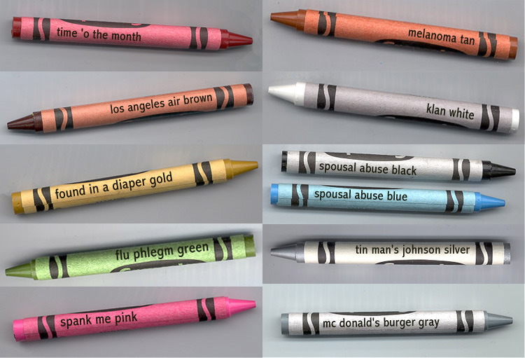 What we are really thinking of when using crayons.