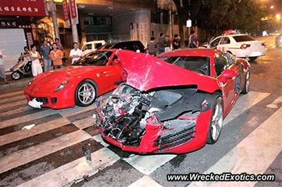 2008 Audi R8 And 2007 Ferrari 599 GTB Fiorano  Price: $312,000 & $114,000
