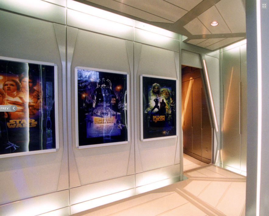 Another feature is the automatic pocket doors leading into the theater. Our clients wanted the doors to operate quietly, because doors that go psssshhhhh when they open are from Star Trek, not Star Wars. Did you hear that? No? Mission accomplished!