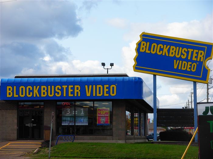 When Blockbuster was popular.