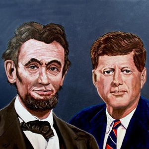 Abraham Lincoln was elected to Congress in 1846. John F. Kennedy was elected to Congress in 1946. Abraham Lincoln was elected President in 1860. John F. Kennedy was elected President in 1960. The names Lincoln and Kennedy each contain seven letters. Both were particularly concerned with civil rights. Both wives lost their children while living in the White House. Both were shot in the head. Kennedys secretary was named Lincoln. Both were succeeded by Southerners. Both successors were named Johnson. Andrew Johnson, who succeeded Lincoln, was born in 1808. Lyndon Johnson, who succeeded Kennedy, was born in 1908. Both of their assassins were known by three names. Both names are comprised of fifteen letters. Booth ran from the theater and was caught in a warehouse. Oswald ran from a warehouse and was caught in a theater. Booth and Oswald were assassinated before their trials.