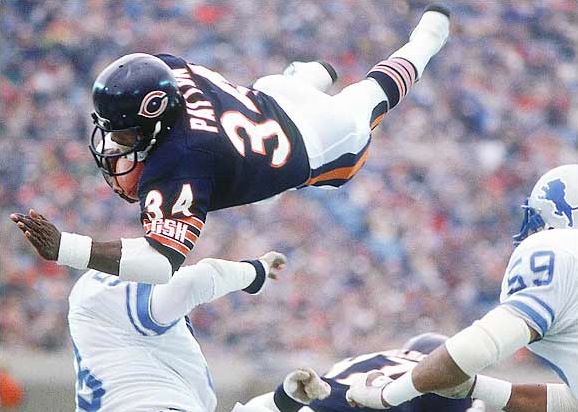 When youre good at something, youll tell everyone. When youre great at something, theyll tell you.  Hall of Fame running back Walter Payton