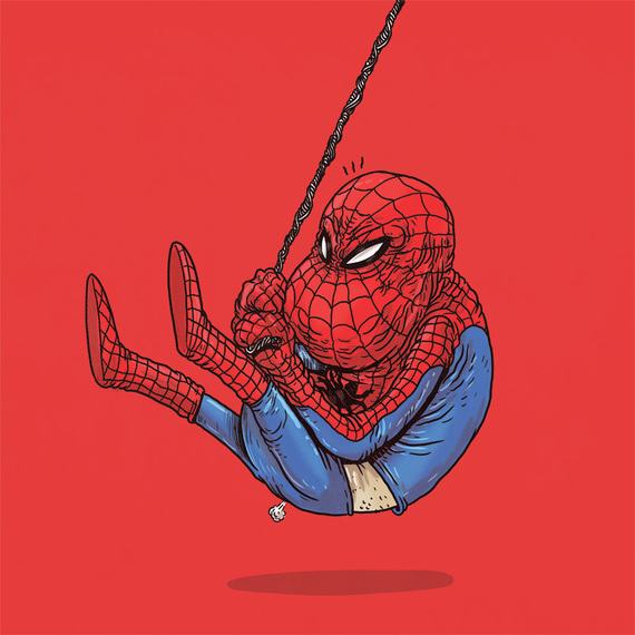funny old superheroes