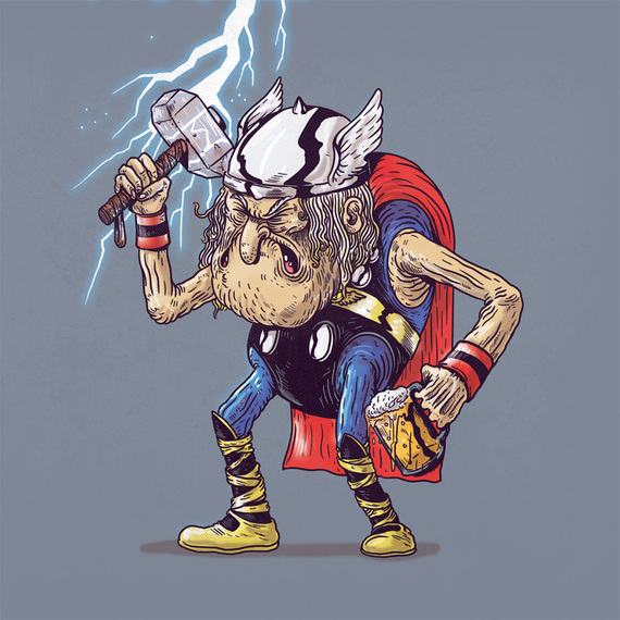 superheroes if they were old -
