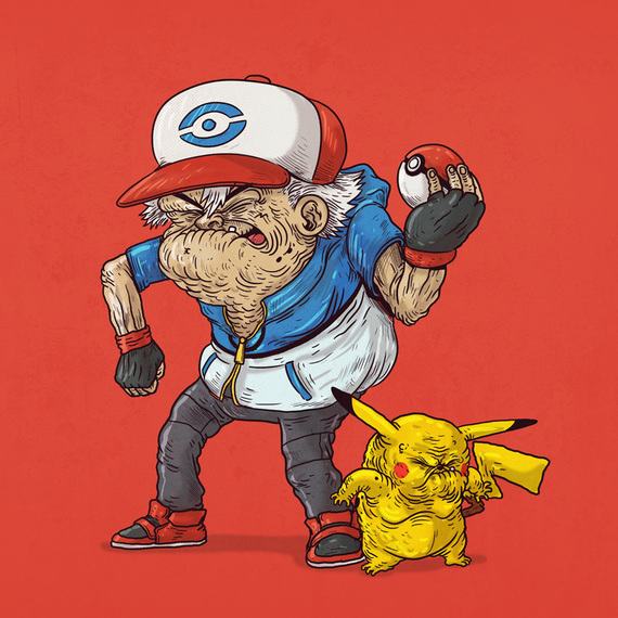 would superheroes look if they were old