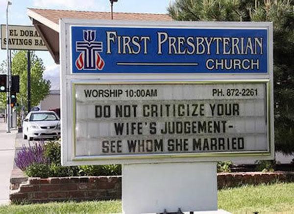 20 - Silly Church Signs