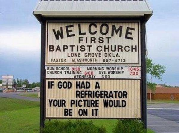 20 - Silly Church Signs