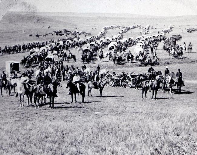 Gen. George A. Custer Crossing the Dakota Territory