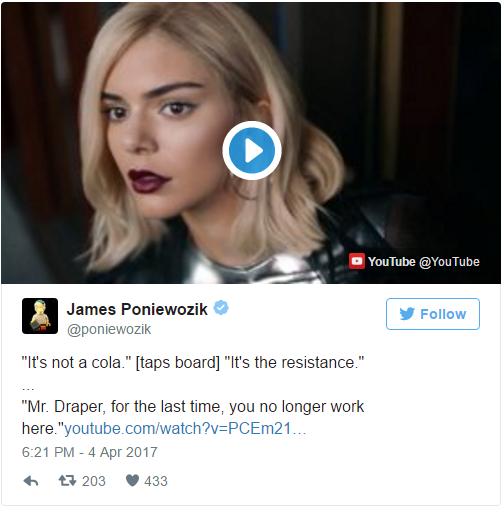 The Internet Reacts To Pepsi Ad Starring Kendall Jenner