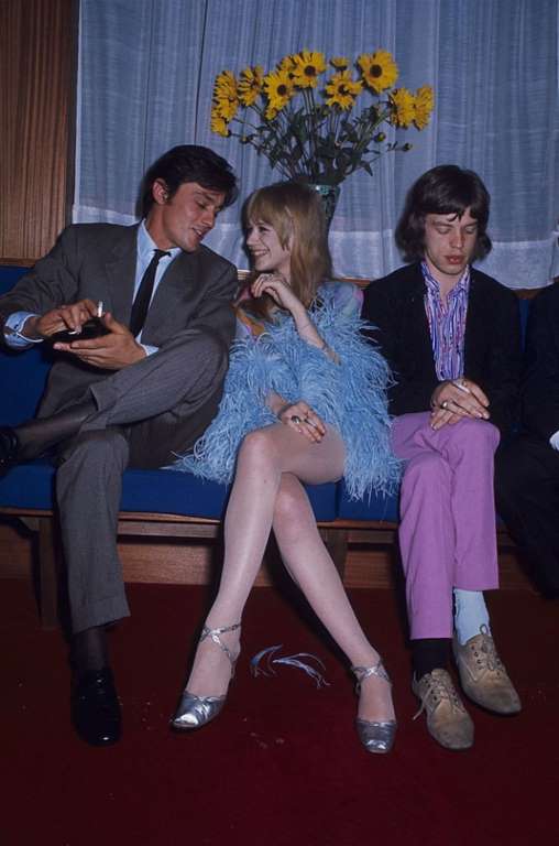 marianne faithfull mick jagger alain delon