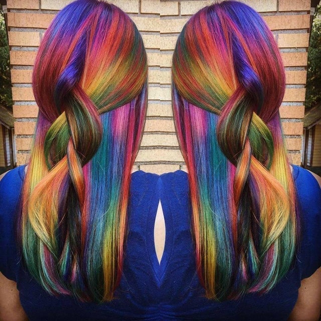 tie dye hair
