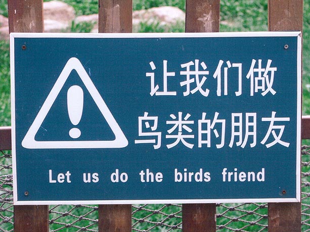 Bad Chinese to English Translations