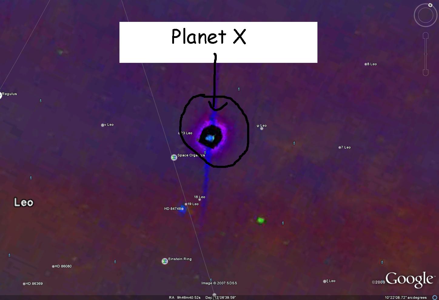 Check Boxes under IRAS Infared Sky and There it is again ntohing else like his on google earth...plz explane and exploit content you have my permission