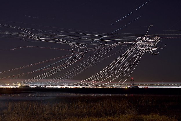 San Francisco Airport Time Lapse Photography.