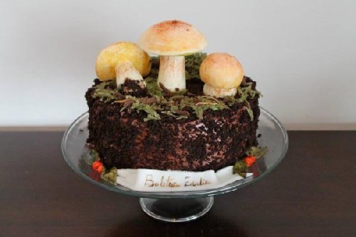 cake with mushroom
