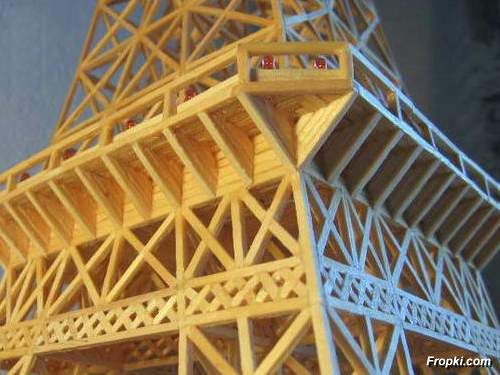 Eiffel Tower made with Matches