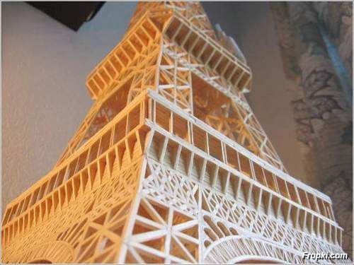 Eiffel Tower made with Matches