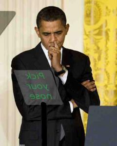 His teleprompter told him to do it....