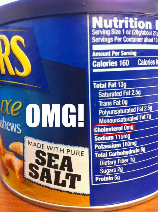 Cholesterol says OMG!
