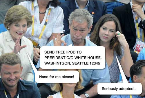 Bush at the olympic games